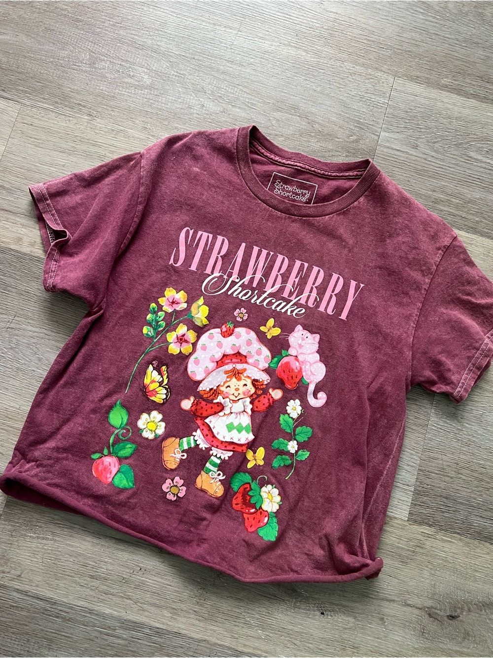 Strawberry Shortcake Graphic Tee - Dusty Berry Pink